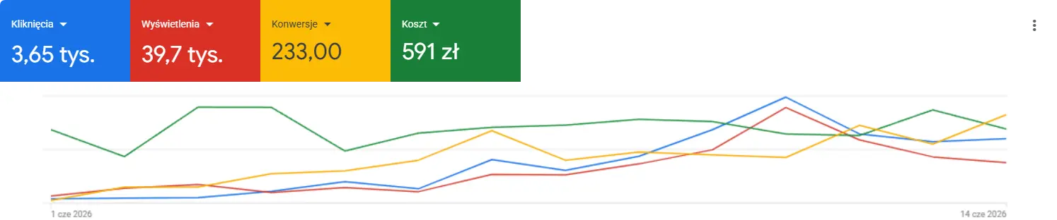 Google Ads, wyniki kampanii